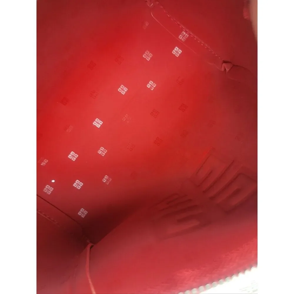 Givenchy Red Make Up Bag Faux Leather